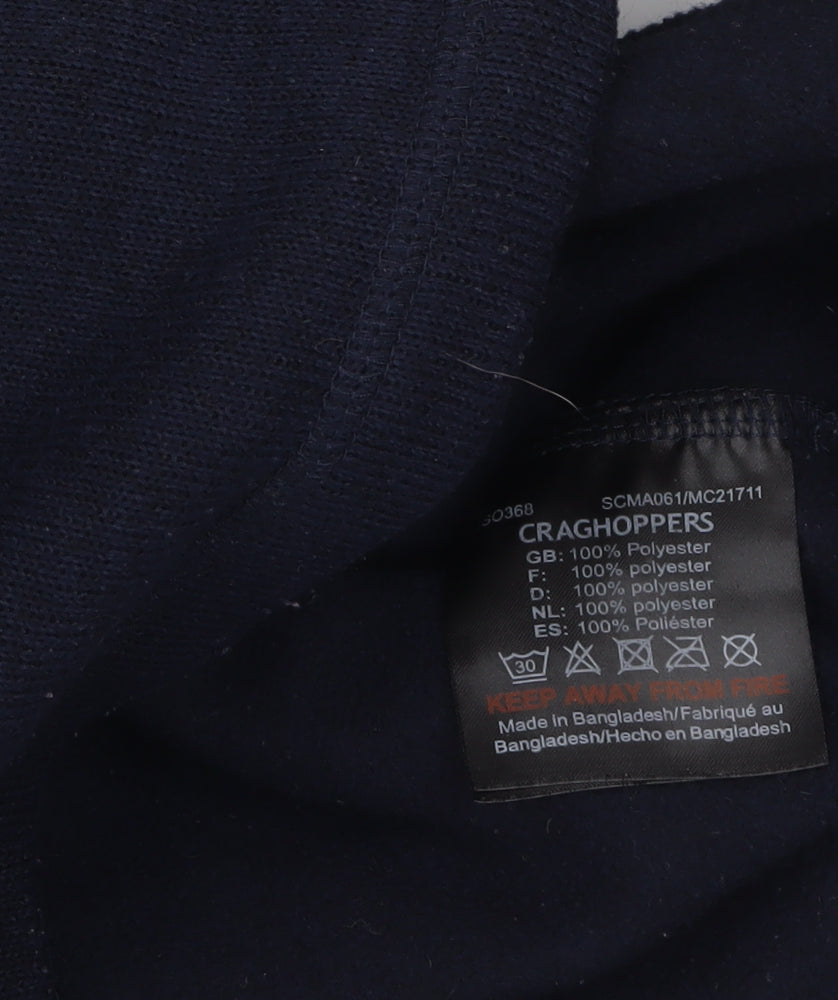 Craghoppers Men's Blue Fleece Half Zip Pullover Sweatshirt L