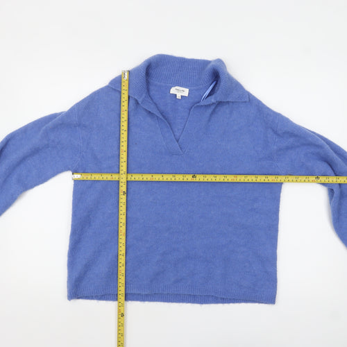 Grace & Mila Women's Blue Collared Pullover Jumper S/M