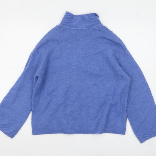Grace & Mila Women's Blue Collared Pullover Jumper S/M