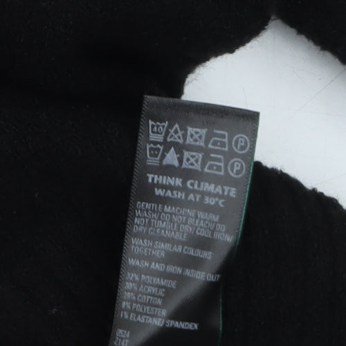 Marks and Spencer Autograph Men's Black XL Collared Henley Jumper