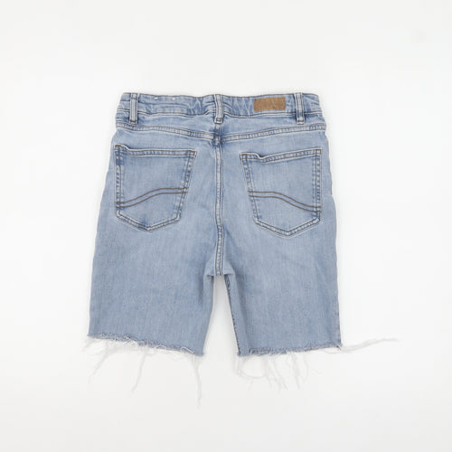 FatFace Women Blue 8R Cut-Off Denim Chesham Girlfriend Shorts