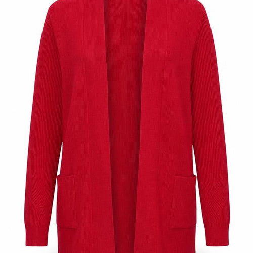 Marks and Spencer Women's Red Long Sleeve Knit Cardigan Size 6