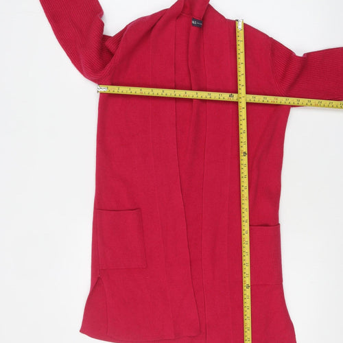 Marks and Spencer Women's Red Long Sleeve Knit Cardigan Size 6