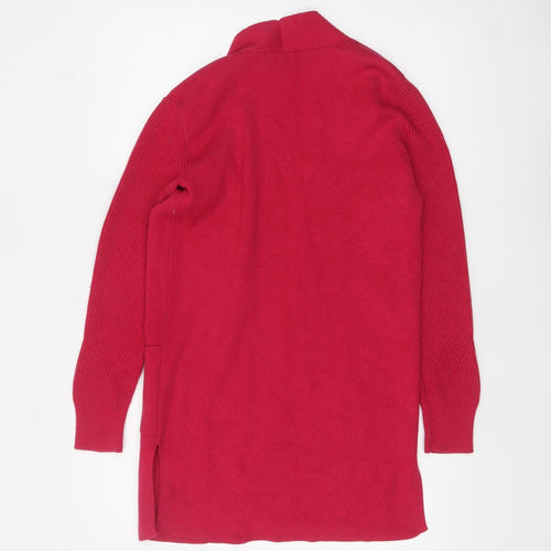 Marks and Spencer Women's Red Long Sleeve Knit Cardigan Size 6