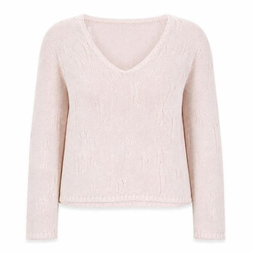 Marks and Spencer Per Una Women Pink V-Neck Knit Jumper M