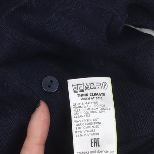 Marks and Spencer Women's Navy Blue Cardigan Size 20