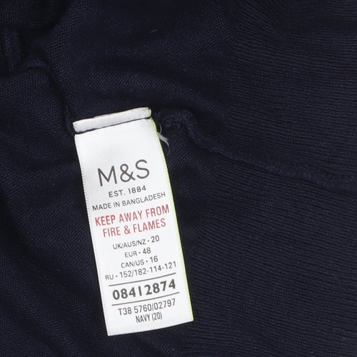 Marks and Spencer Women's Navy Blue Cardigan Size 20