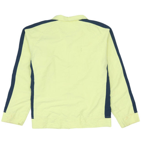 Reebok Womens Yellow Track Jacket Size 14 Full Zip Polyester