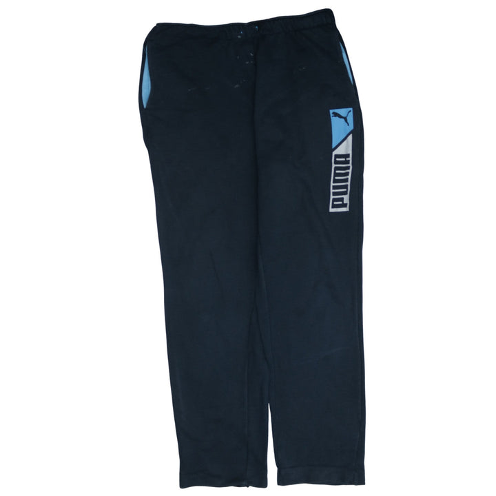 Puma Men's Black L Sweatpants with Logo and Pockets