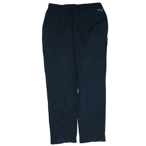 Puma Men's Black L Sweatpants with Logo and Pockets