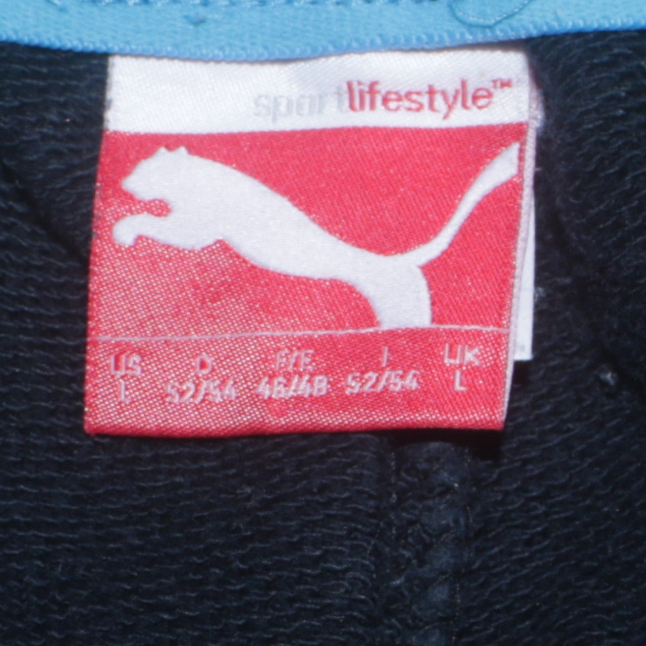 Puma Men's Black L Sweatpants with Logo and Pockets