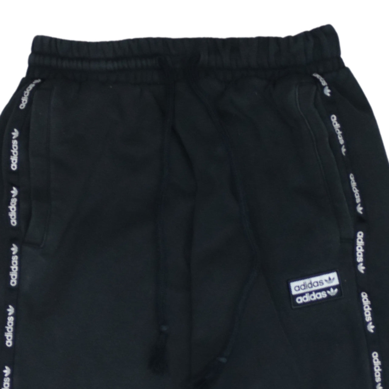 adidas Womens Black XS Sweatpants Elastic Waist Tapered Joggers