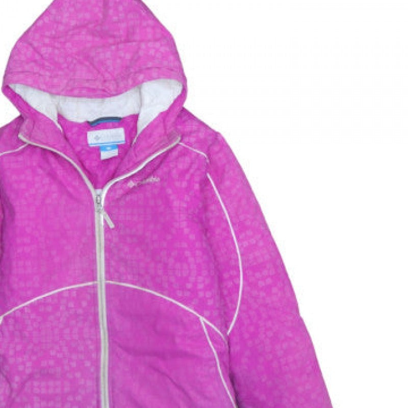 Additional view of Columbia Women's Pink Hooded Waterproof Winter Jacket, size M