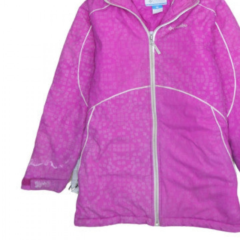 Additional view of Columbia Women's Pink Hooded Waterproof Winter Jacket, size M