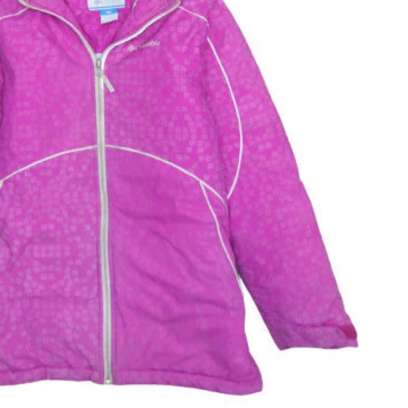 Additional view of Columbia Women's Pink Hooded Waterproof Winter Jacket, size M