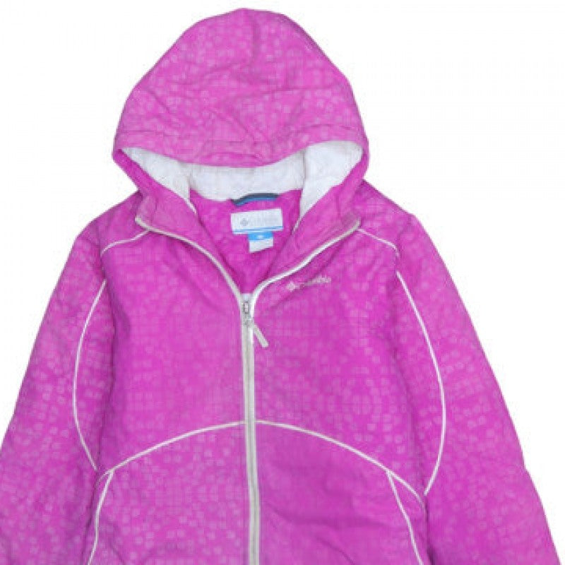 Additional view of Columbia Women's Pink Hooded Waterproof Winter Jacket, size M