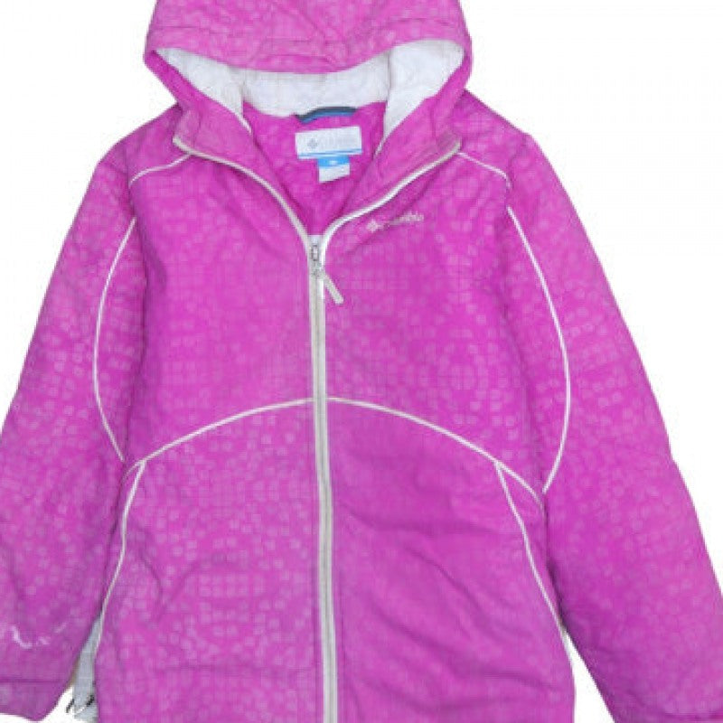 Additional view of Columbia Women's Pink Hooded Waterproof Winter Jacket, size M