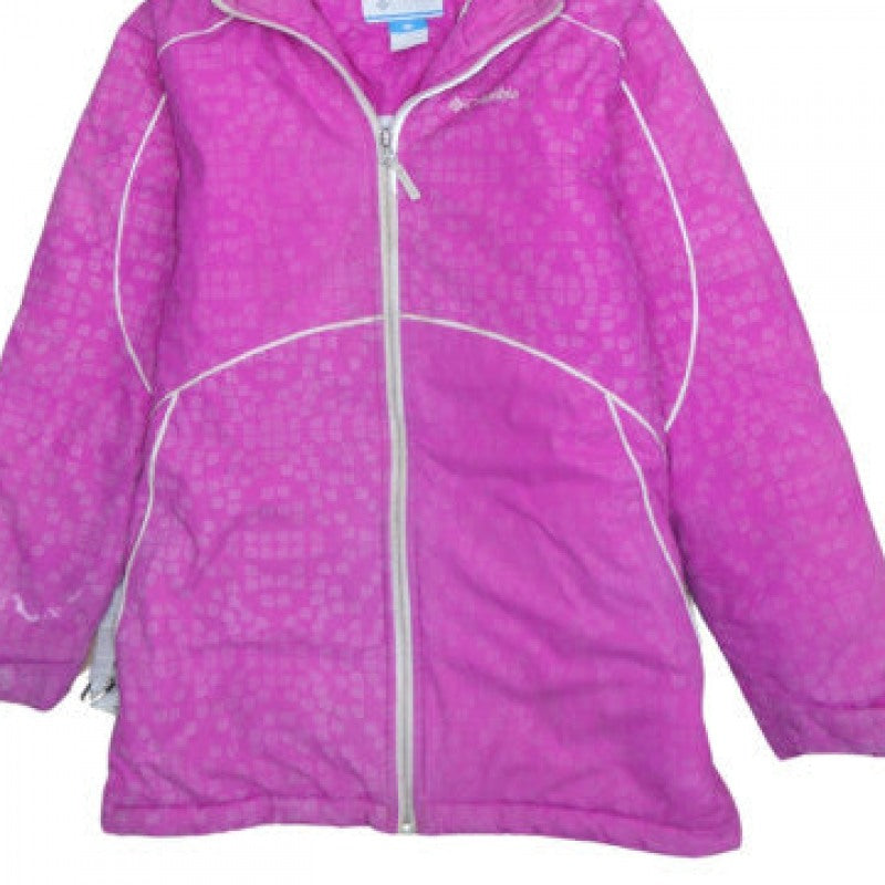 Additional view of Columbia Women's Pink Hooded Waterproof Winter Jacket, size M