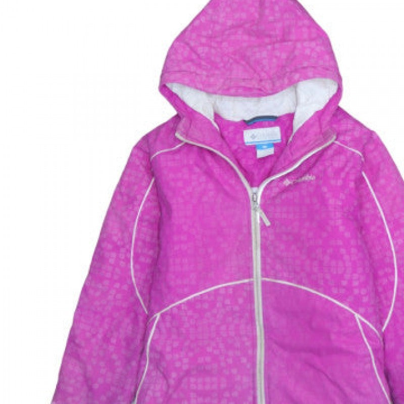 Additional view of Columbia Women's Pink Hooded Waterproof Winter Jacket, size M