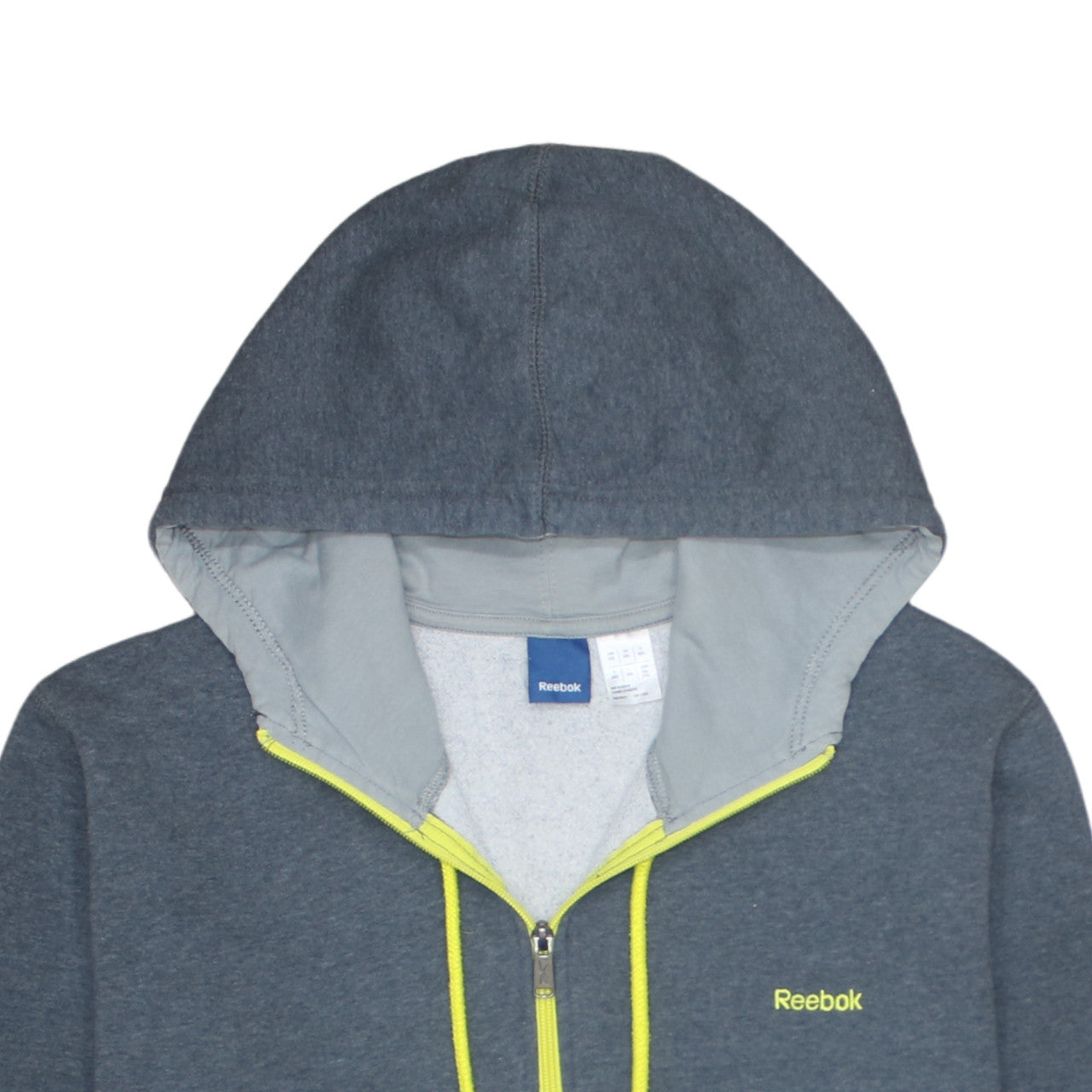 Reebok Men's Grey 2XL 1/2 Zip Hooded Sweatshirt