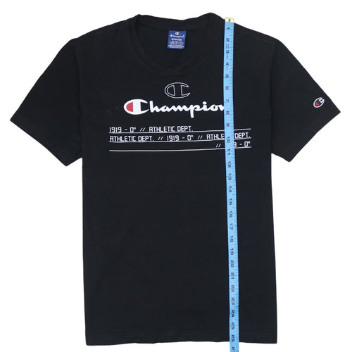 Champion Men's Black Medium Regular Fit Graphic T-Shirt