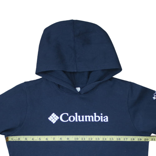 Columbia Women’s Navy Blue Pullover Hoodie Size M Cotton Blend Logo