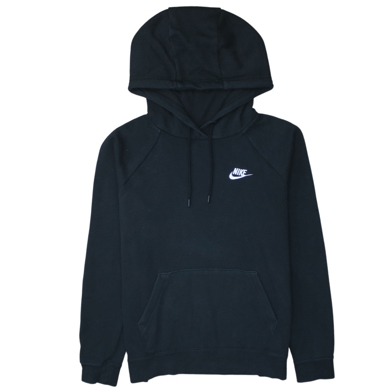 Nike Mens Black Pullover Hoodie Small Regular Fit Fleece Sweatshirt