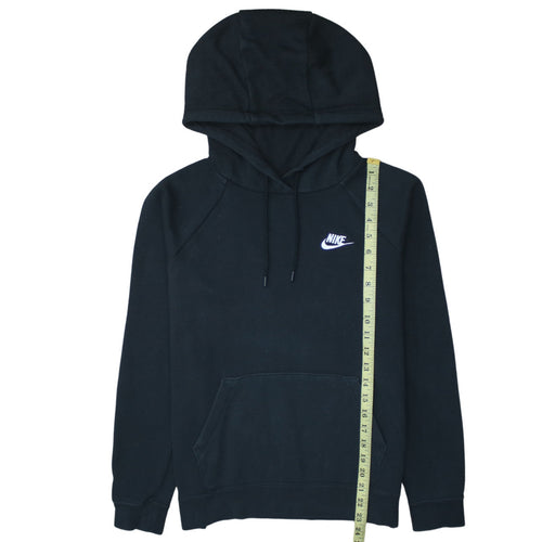 Nike Mens Black Pullover Hoodie Small Regular Fit Fleece Sweatshirt
