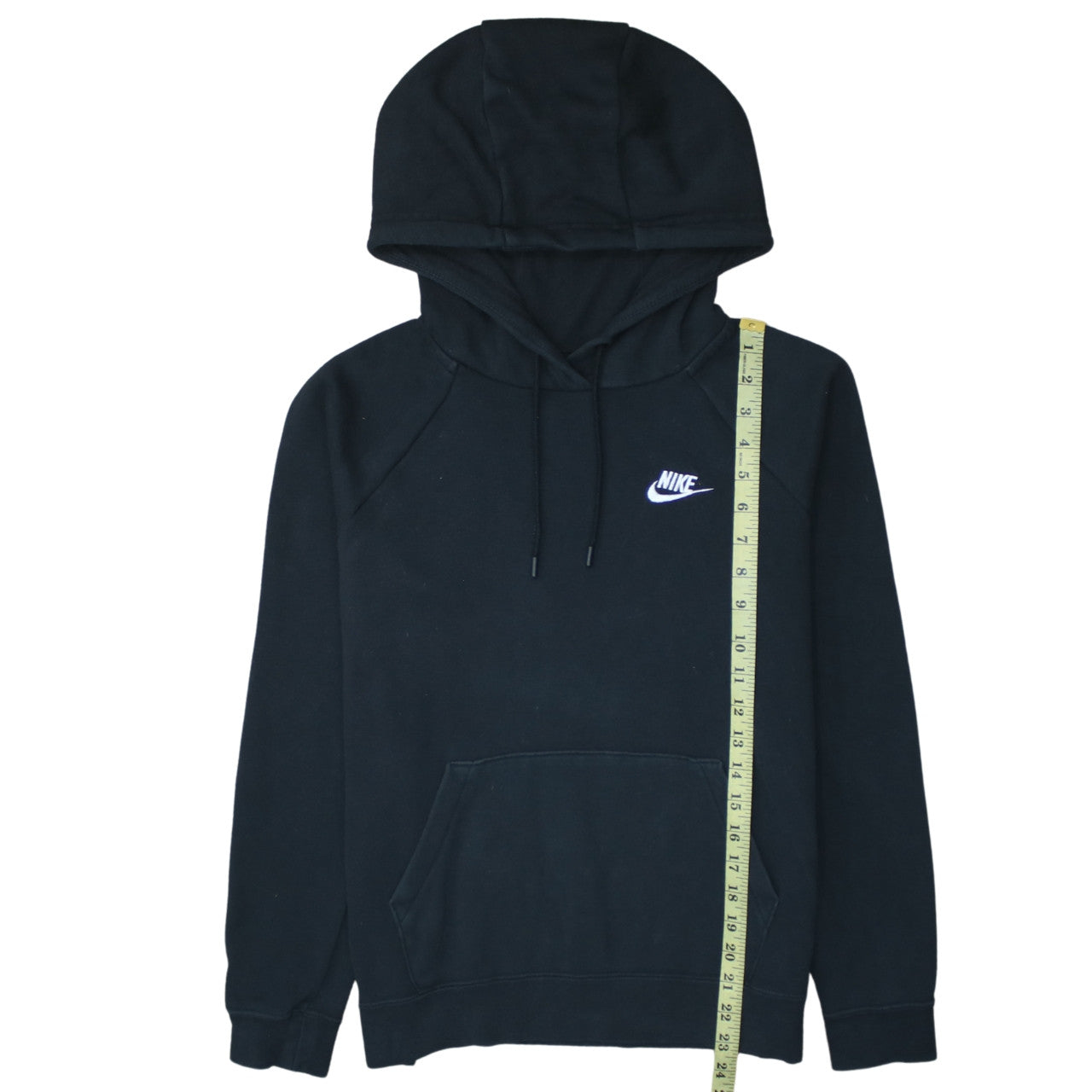 Nike Mens Black Pullover Hoodie Small Regular Fit Fleece Sweatshirt
