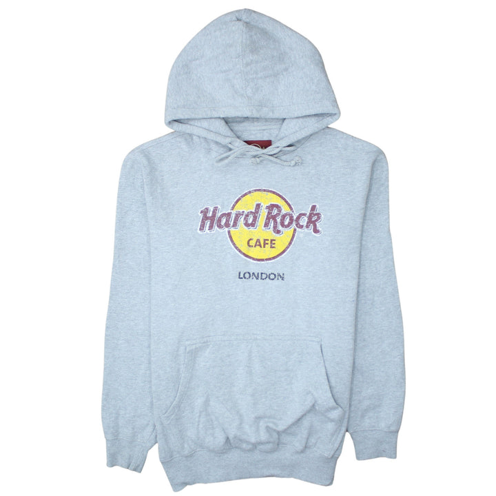 Hard Rock Cafe Men’s Grey Pullover Hoodie Large London Logo