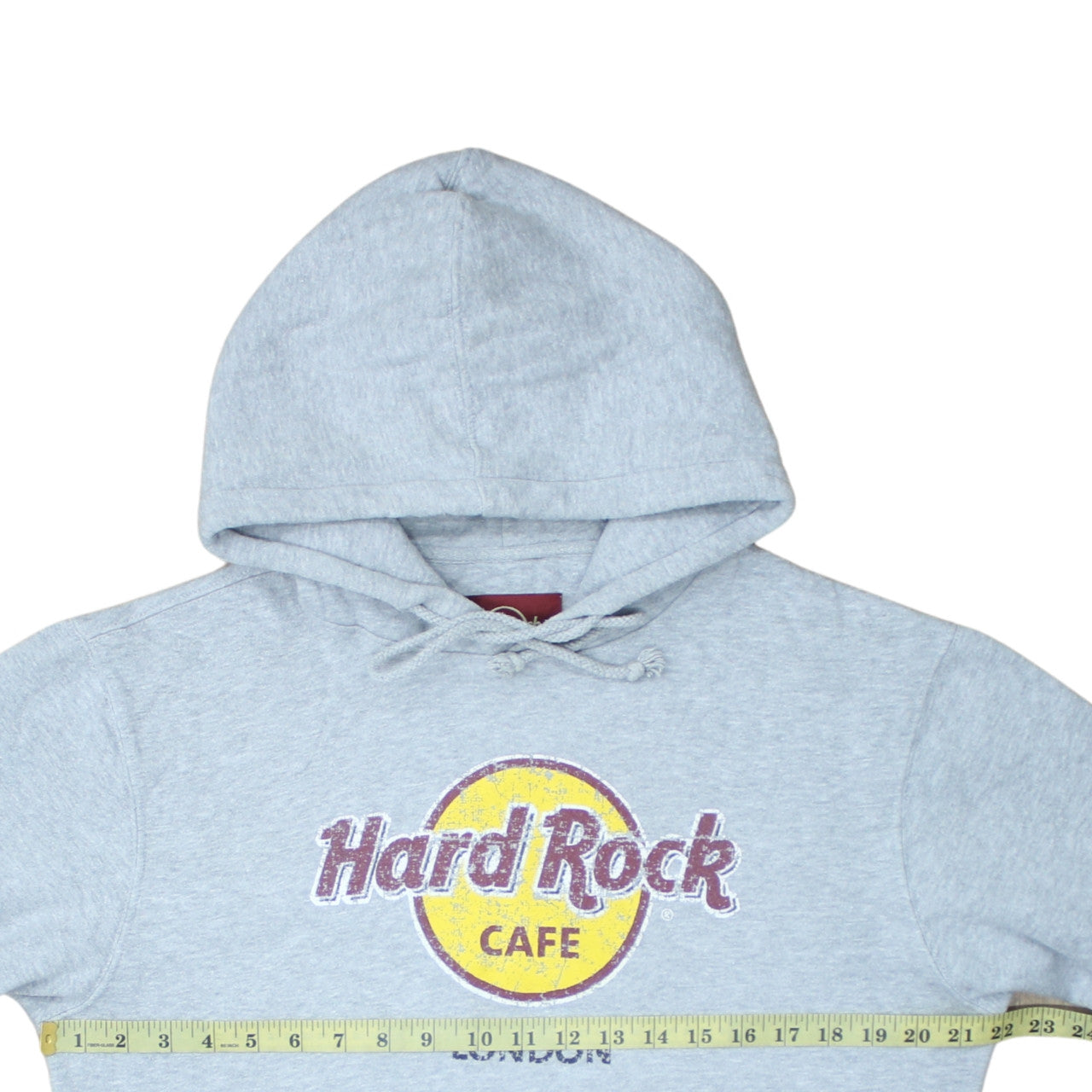 Hard Rock Cafe Men’s Grey Pullover Hoodie Large London Logo