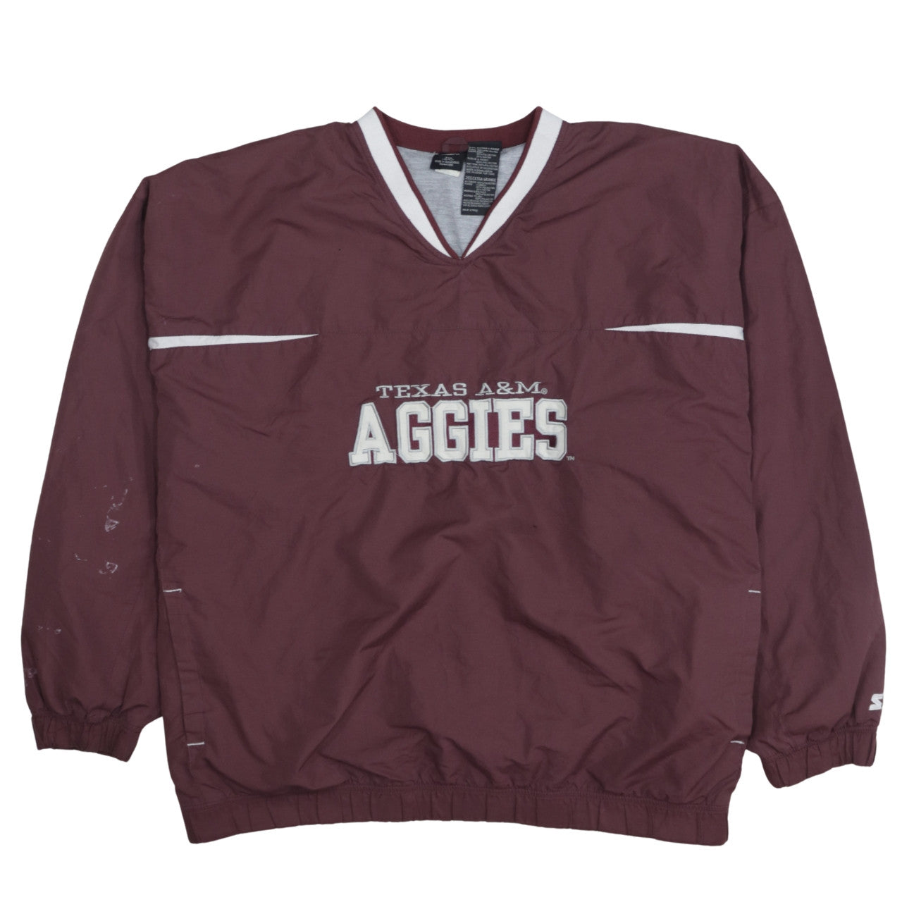 Starter Mens 2XL Brown Texas A&M Aggies Pullover Sweatshirt