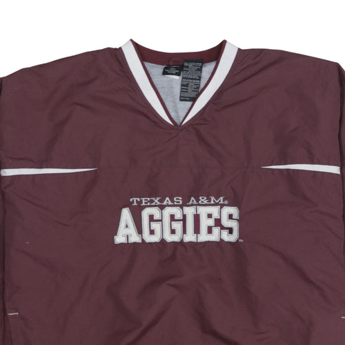 Starter Mens 2XL Brown Texas A&M Aggies Pullover Sweatshirt