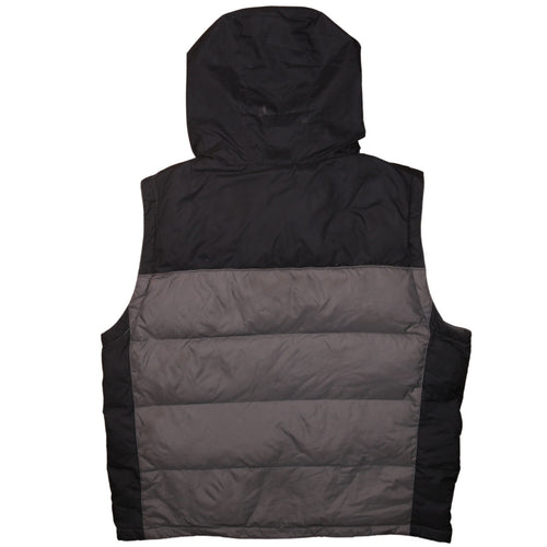 Champion Men's Grey XL Puffer Waistcoat with Hood - Lined Outdoor Vest