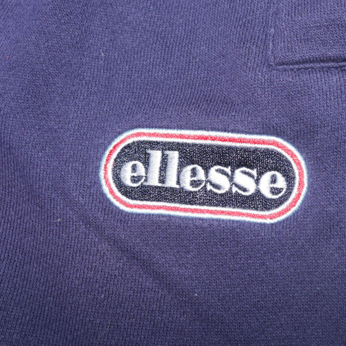 Ellesse Women Navy Blue Jogger Sweatpants Size UK 10 Cotton Blend
