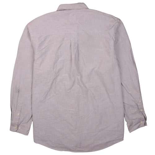 Timberland Men's Grey XL Long Sleeve Button-Up Cotton Shirt