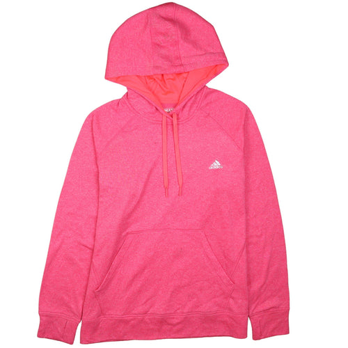 Adidas Womens Pink XL Pullover Hoodie with Kangaroo Pocket