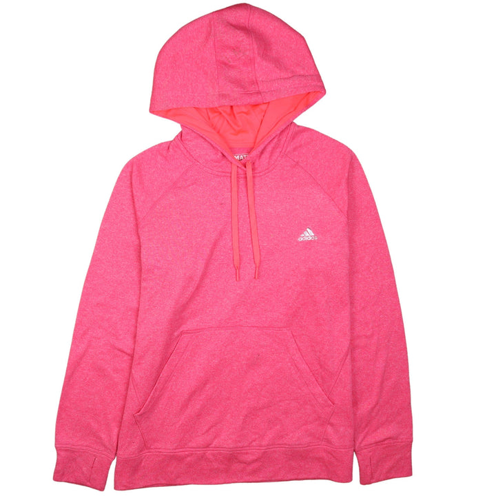 Adidas Womens Pink XL Pullover Hoodie with Kangaroo Pocket