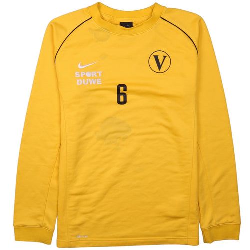 Nike Boys Yellow Dri-Fit Pullover Football Sweatshirt XL 13-15 Years
