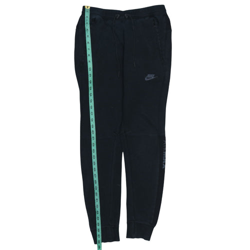 Nike Men's Black Joggers Small Regular Fit Fleece Sweatpants