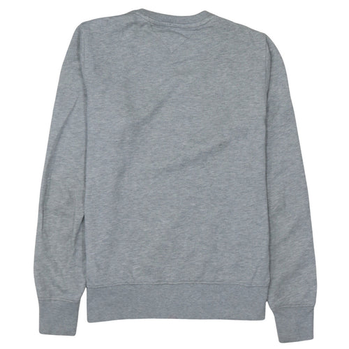 Tommy Hilfiger Men's Grey Logo Sweatshirt Small Classic Fit