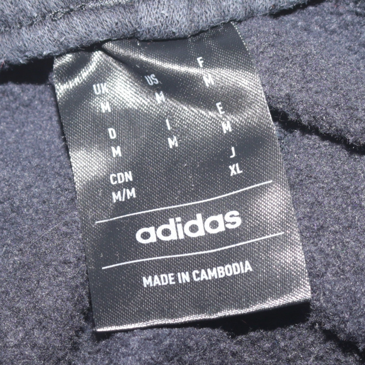 Adidas Men's Black Fleece Jogger Sweatpants M Regular Fit