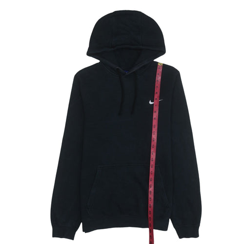 Nike Men's Black Small Pullover Hoodie with Logo Pocket Fleece