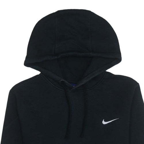 Nike Men's Black Small Pullover Hoodie with Logo Pocket Fleece