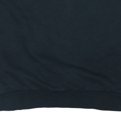 Adidas Mens Black L Pullover Sweatshirt Crew Neck Fleece
