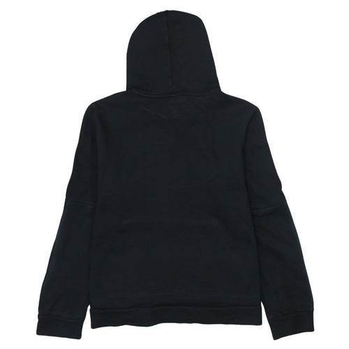 Puma Womens Black XL Pullover Hoodie Cotton Blend Logo Print