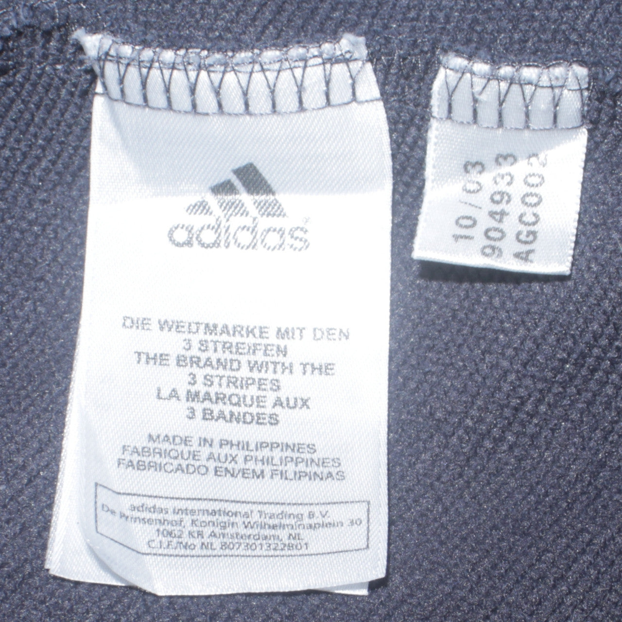 adidas Men’s Blue Track Jacket L Full Zip Hooded Sportswear