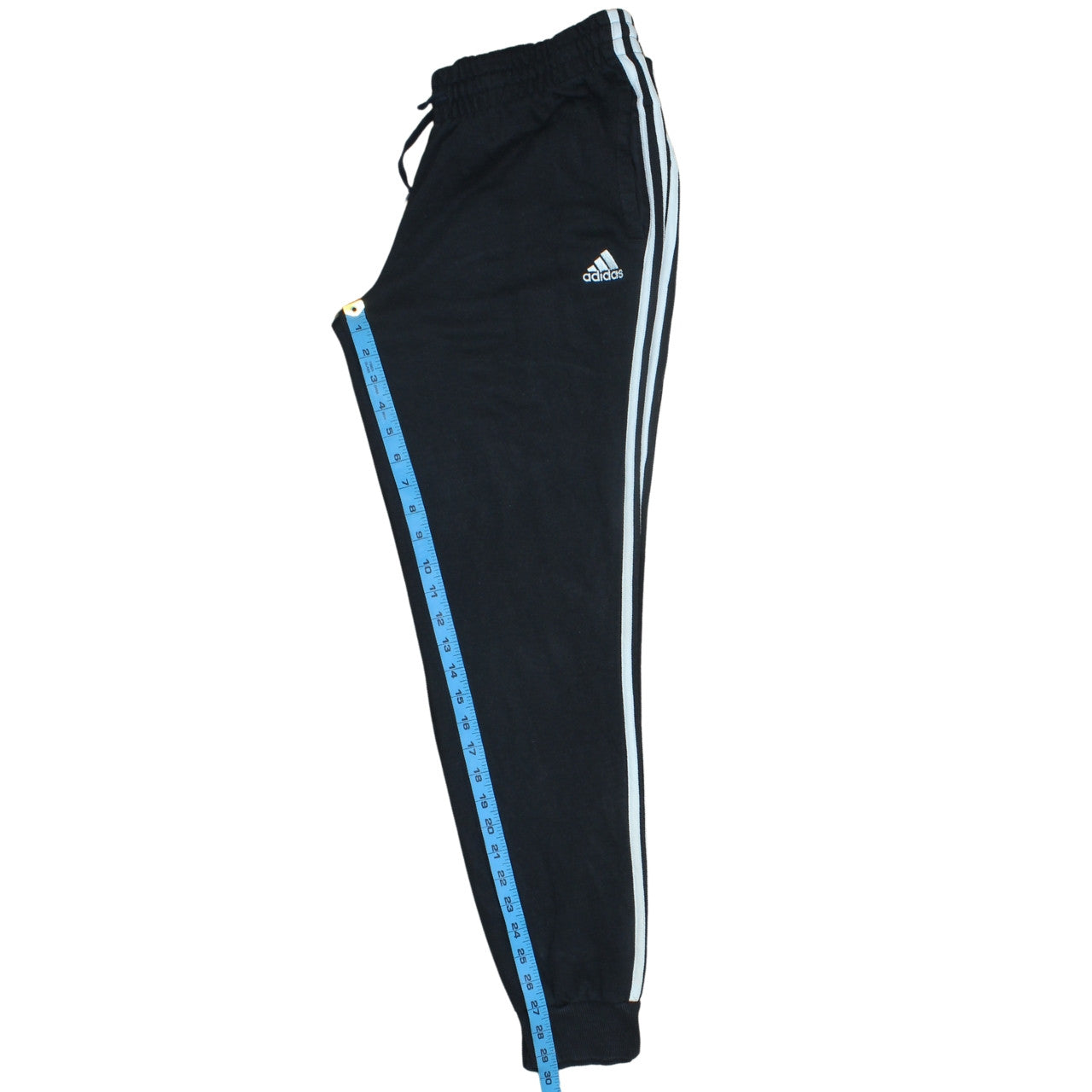Adidas Womens Black Jogger Sweatpants Size M Elastic Waist Stripe Casual