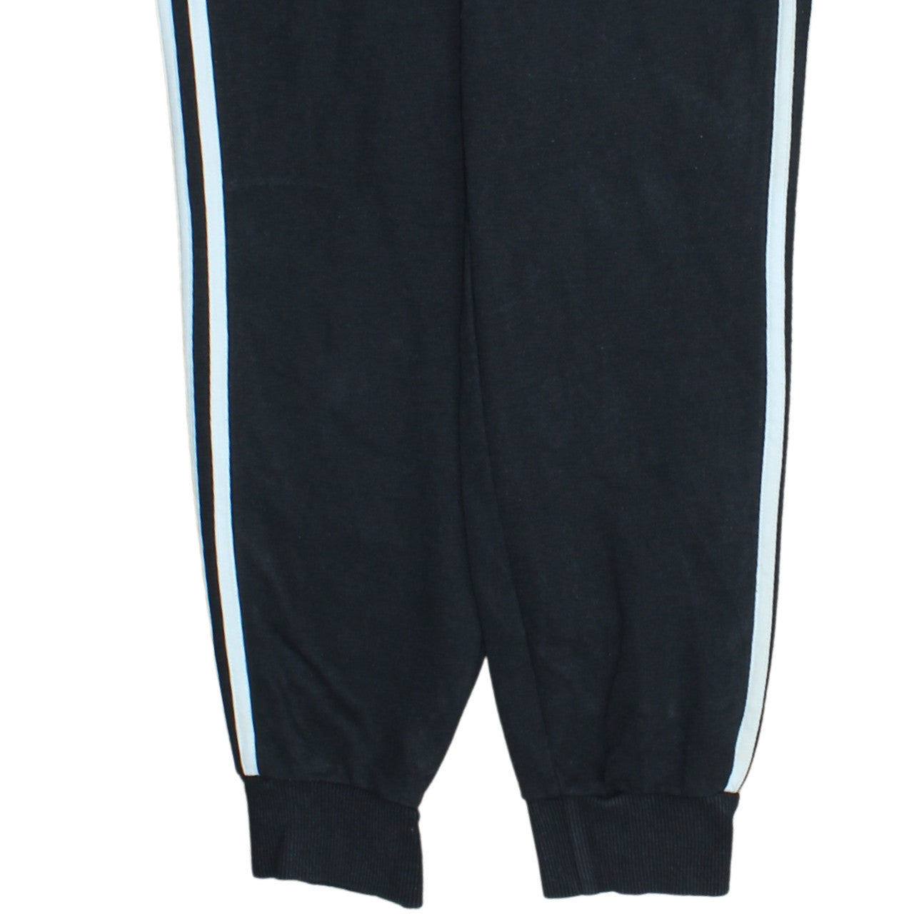 Adidas Womens Black Jogger Sweatpants Size M Elastic Waist Stripe Casual