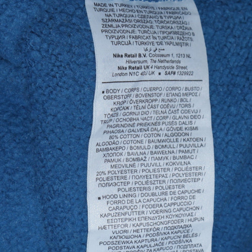 Nike Men's Blue XL Pullover Hoodie Athletic Dept Logo Sweatshirt
